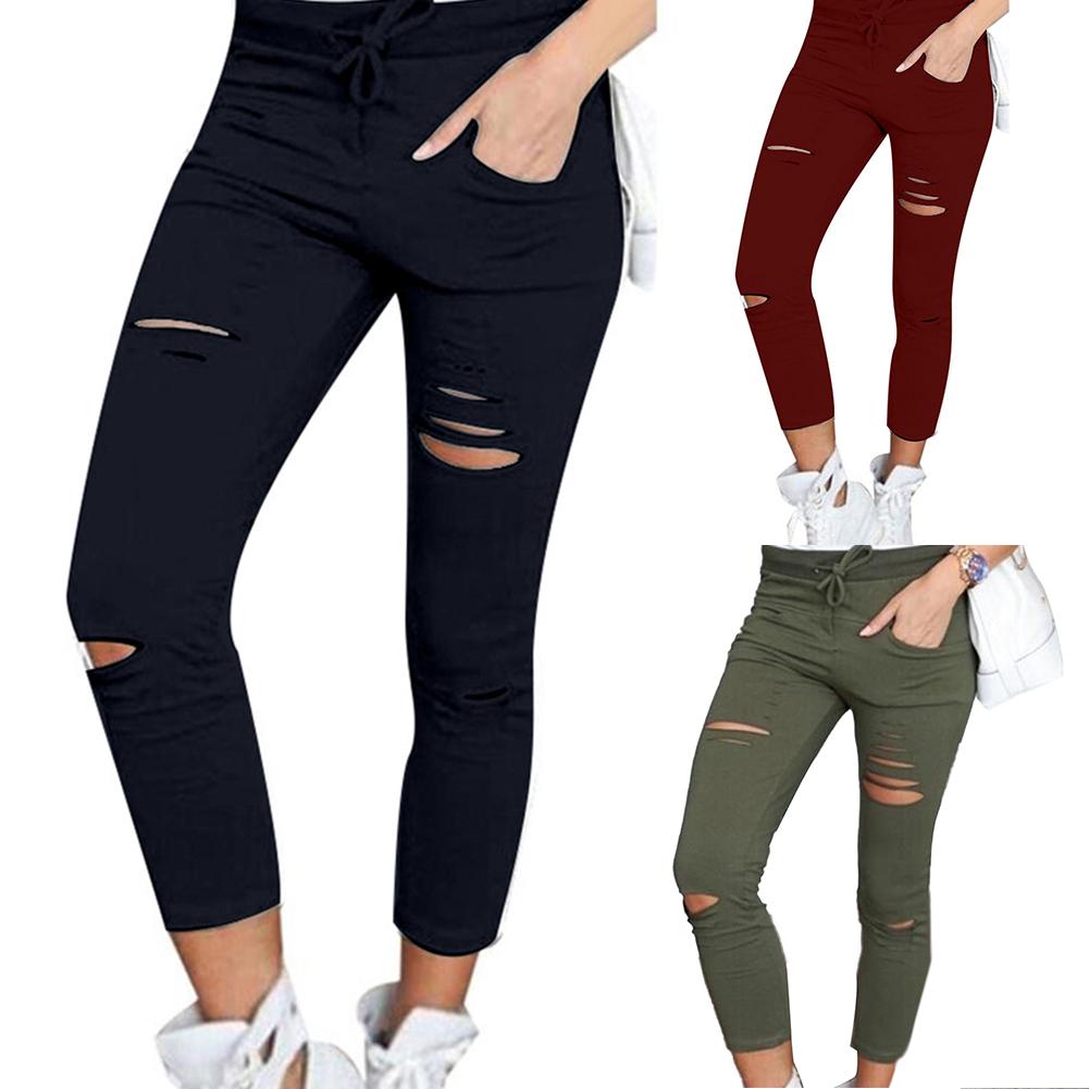 High Waisted Elastic Skinny Pencil Jeans For Women Sexy And Thin Section  Denim Drawstring Leggings 201223 From Lu003, $25.8