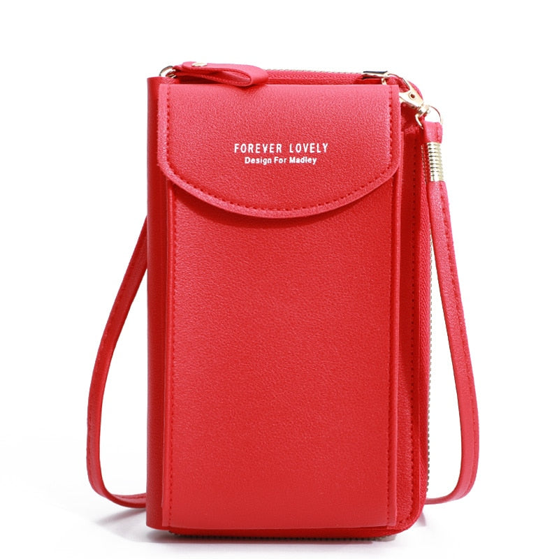 Women Pu Leather Shoulder Bag Card strap purse fashion handbag